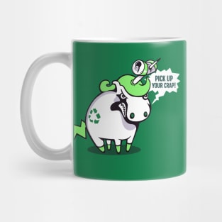 Earth Day Angry Unicorn Mug